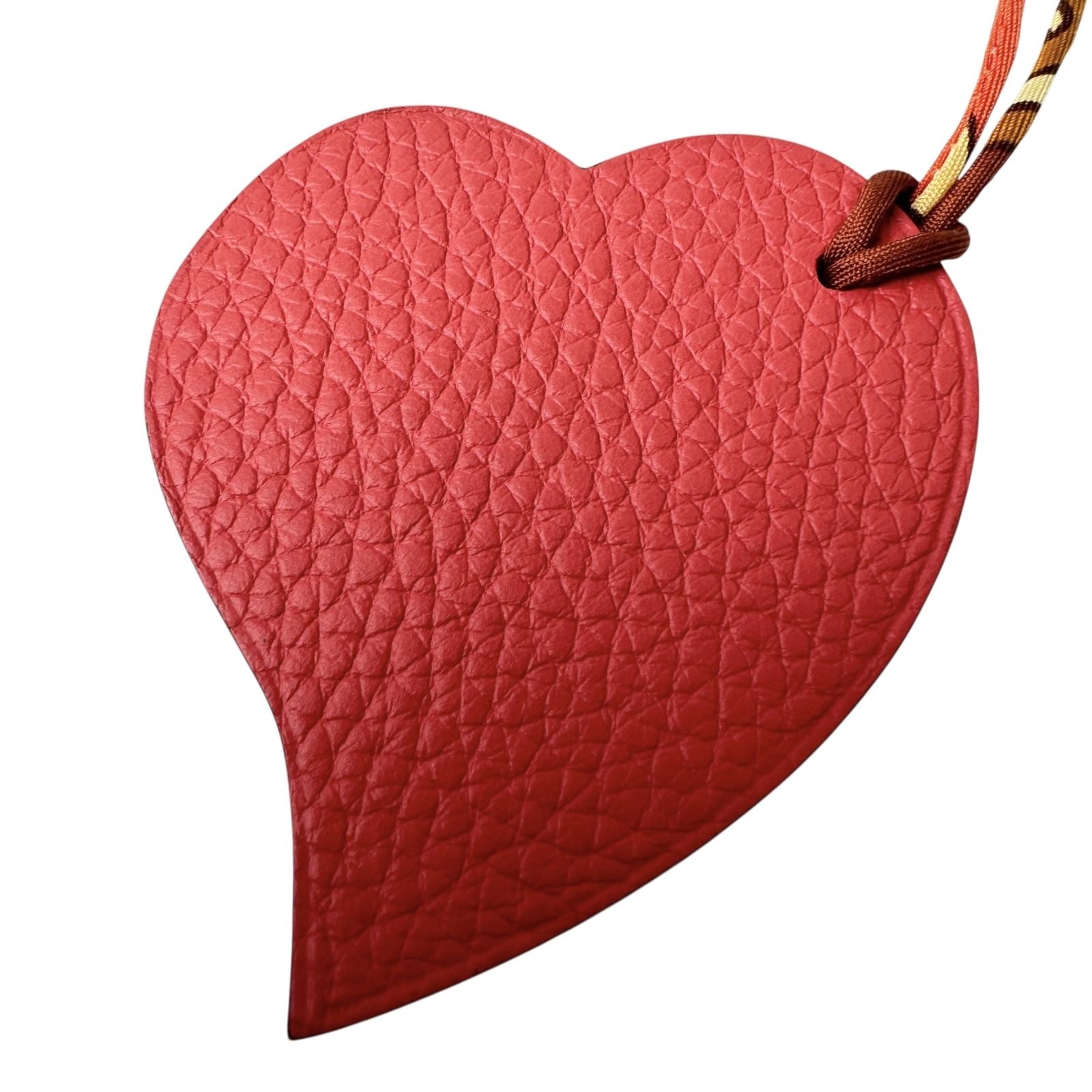 Hermes Petit H Heart Charm Keychain — view 3