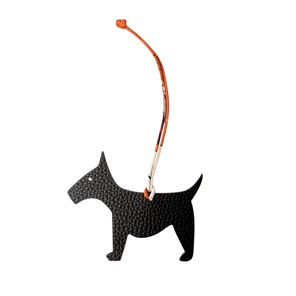 Hermes Petit H Dog Charm Keychain