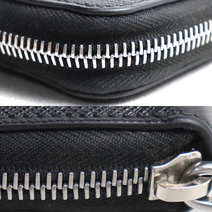 Prada Triangle Coin Purse Black — view 5