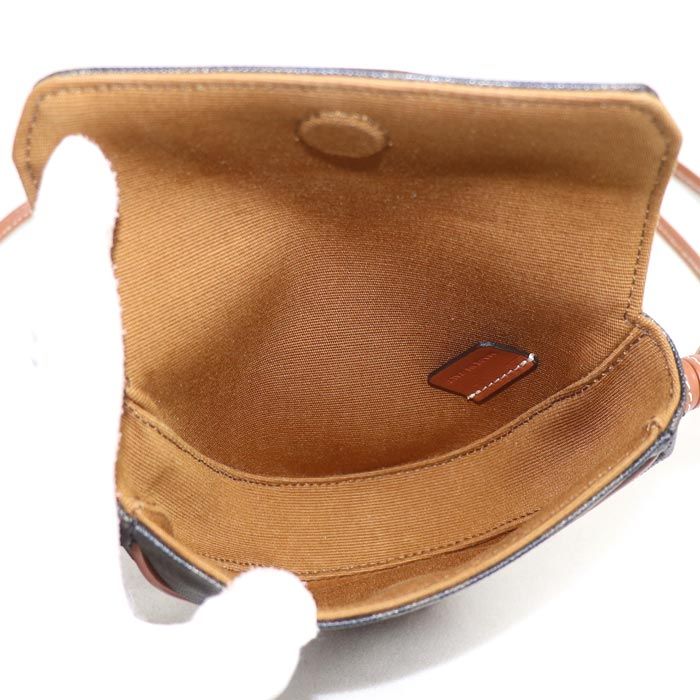 Celine Triomphe Triangle Shoulder Bag Brown — view 4
