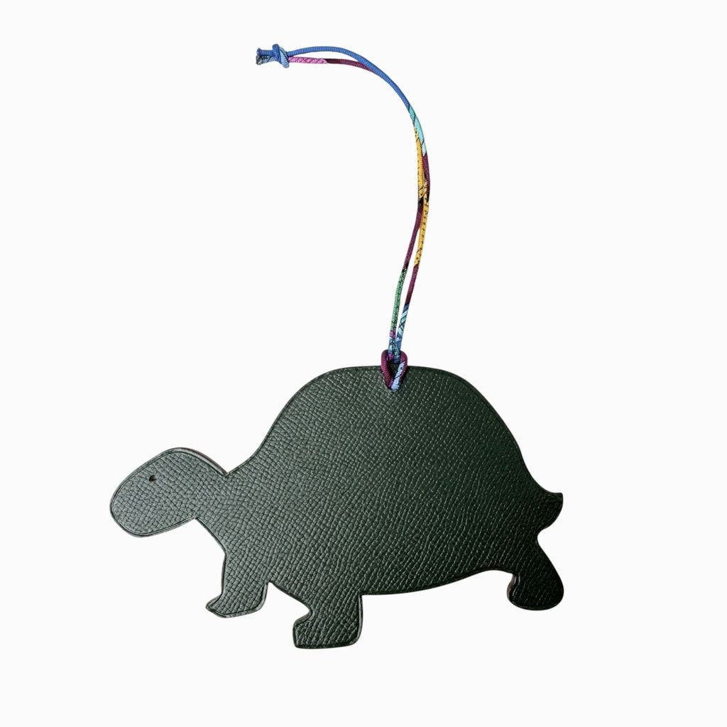 Hermes Petit H Turtle Charm Keychain
