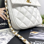 Chanel Vintage Turnlock Quilted Chain Shoulder Bag — view 5