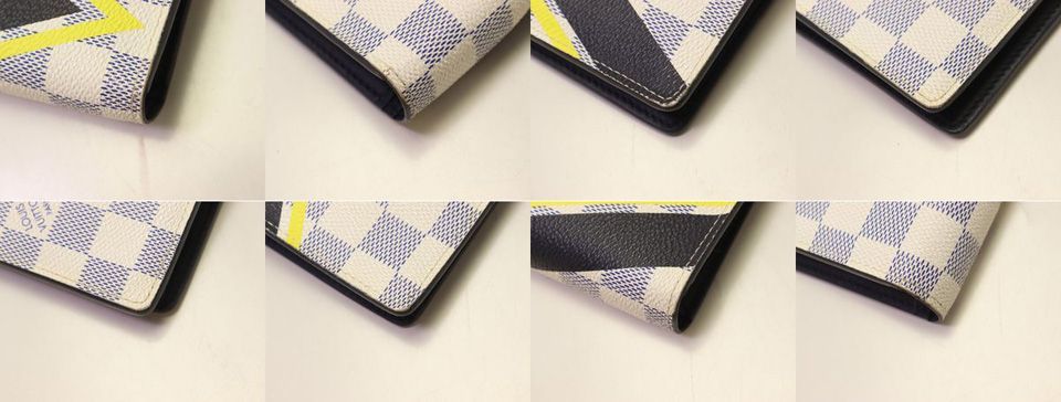 Louis Vuitton Portefeuille Brazza Damier Azur Bifold Wallet — view 5