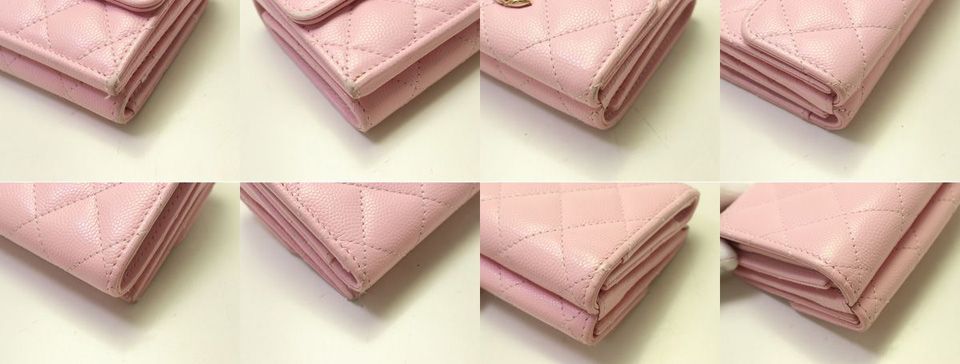 Chanel Quilted Caviar Leather Trifold Wallet — view 5