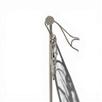 Dior D9 Logo Design Earrings Pierced Silver — view 6