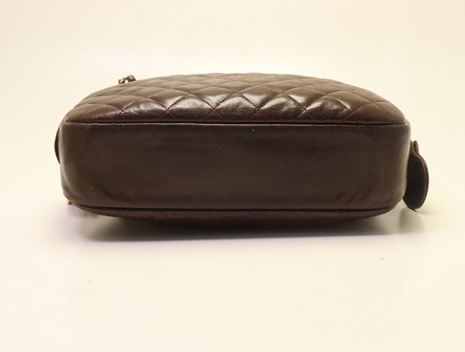 Chanel Quilted Lambskin Chain Shoulder Bag — view 3