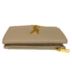 Saint Laurent Wallet Uptown Compact Leather Beige — view 5