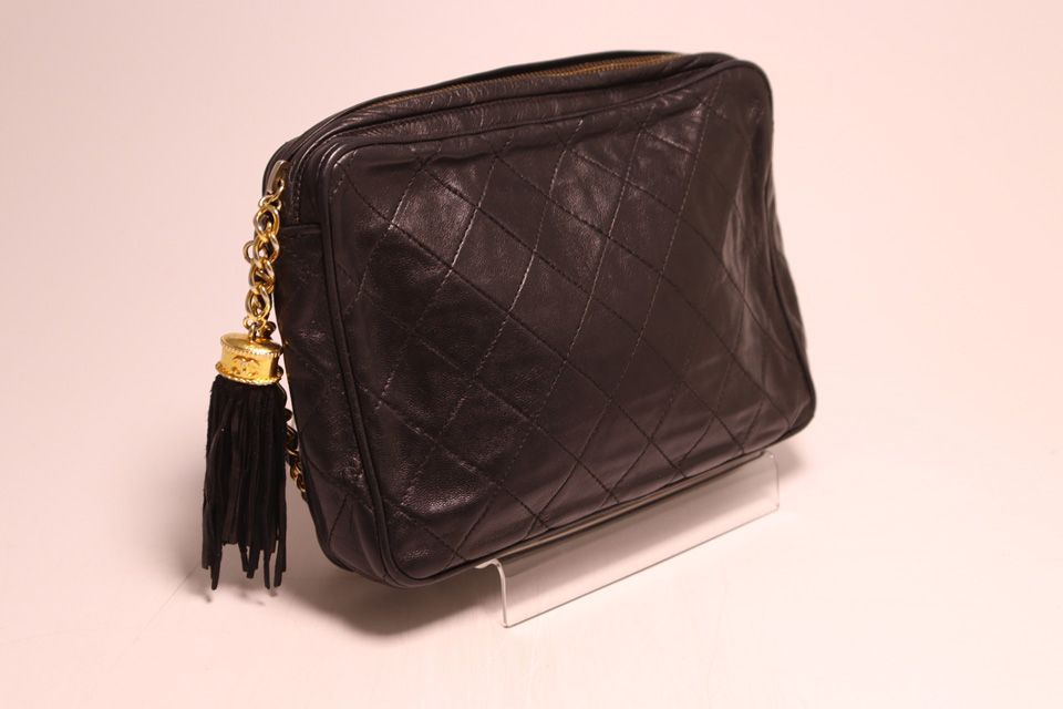 Chanel Quilted Lambskin Chain Shoulder Bag — view 4