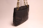 Chanel CC Logo Lambskin Chain Shoulder Bag — view 4