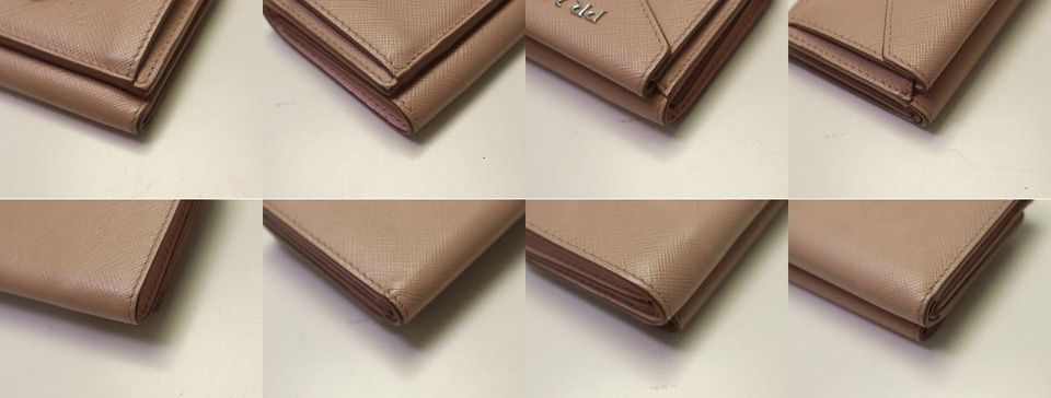 Prada Saffiano Leather Trifold Wallet — view 5