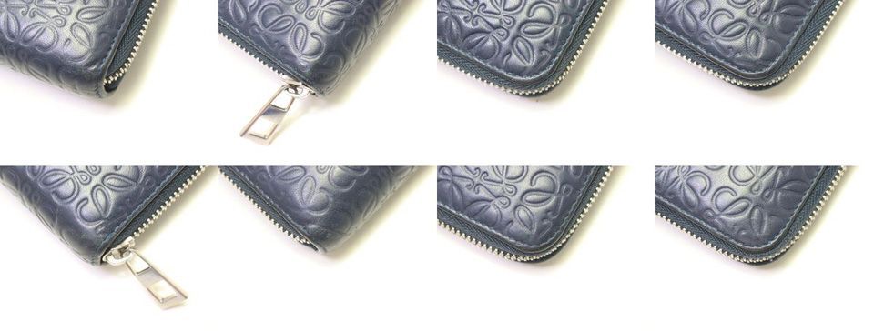 Loewe Anagram Leather Zip Around Wallet — view 4