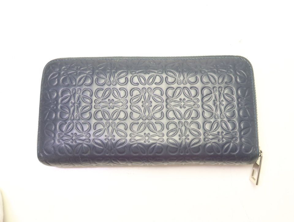 Loewe Anagram Leather Zip Around Wallet — view 2