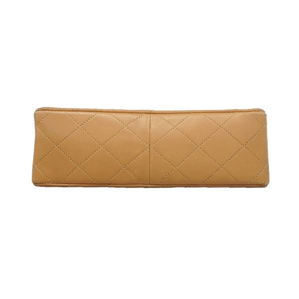 Chanel Shoulder Bag Quilted Lambskin Beige Gold — view 3