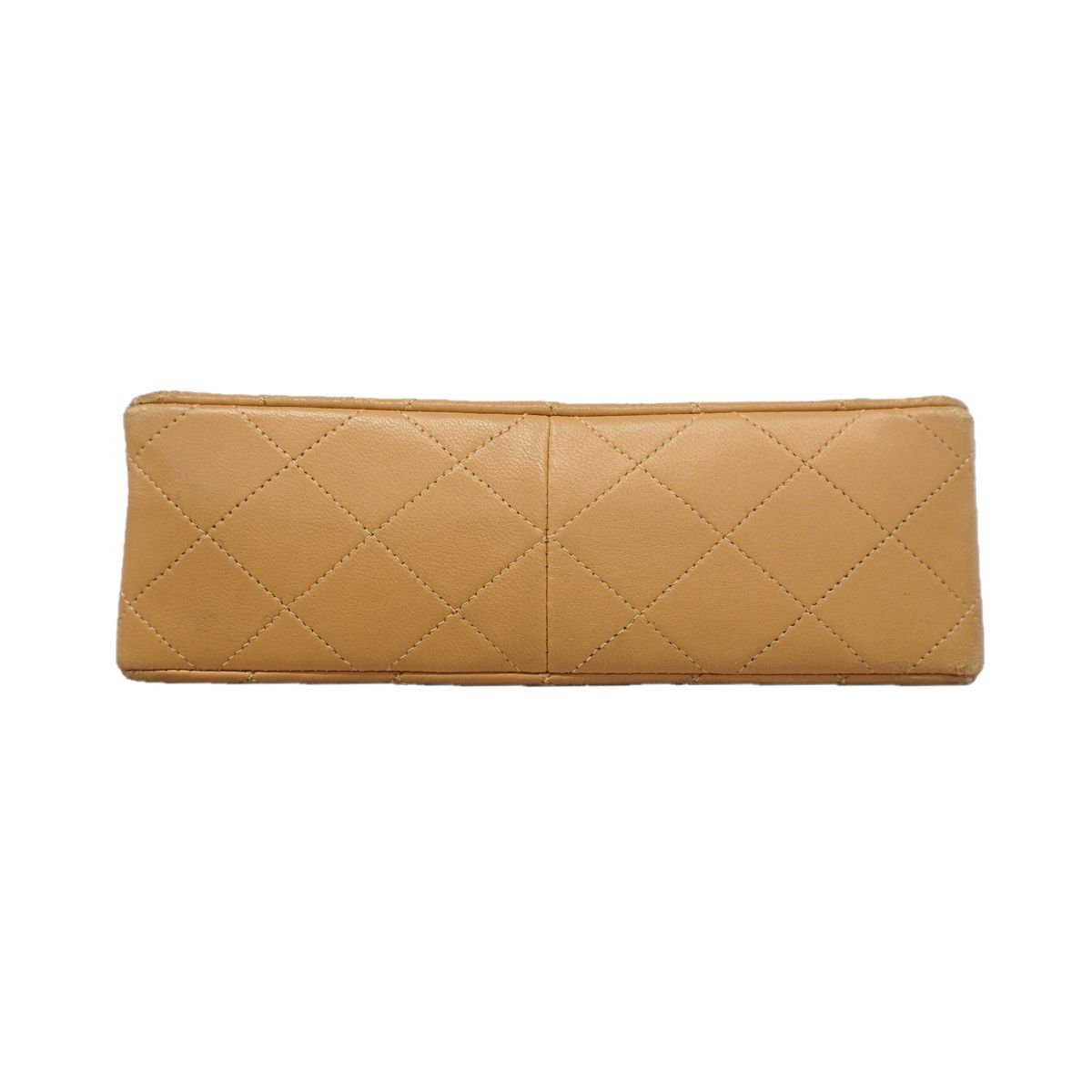 Chanel Shoulder Bag Quilted Lambskin Beige Gold — view 3