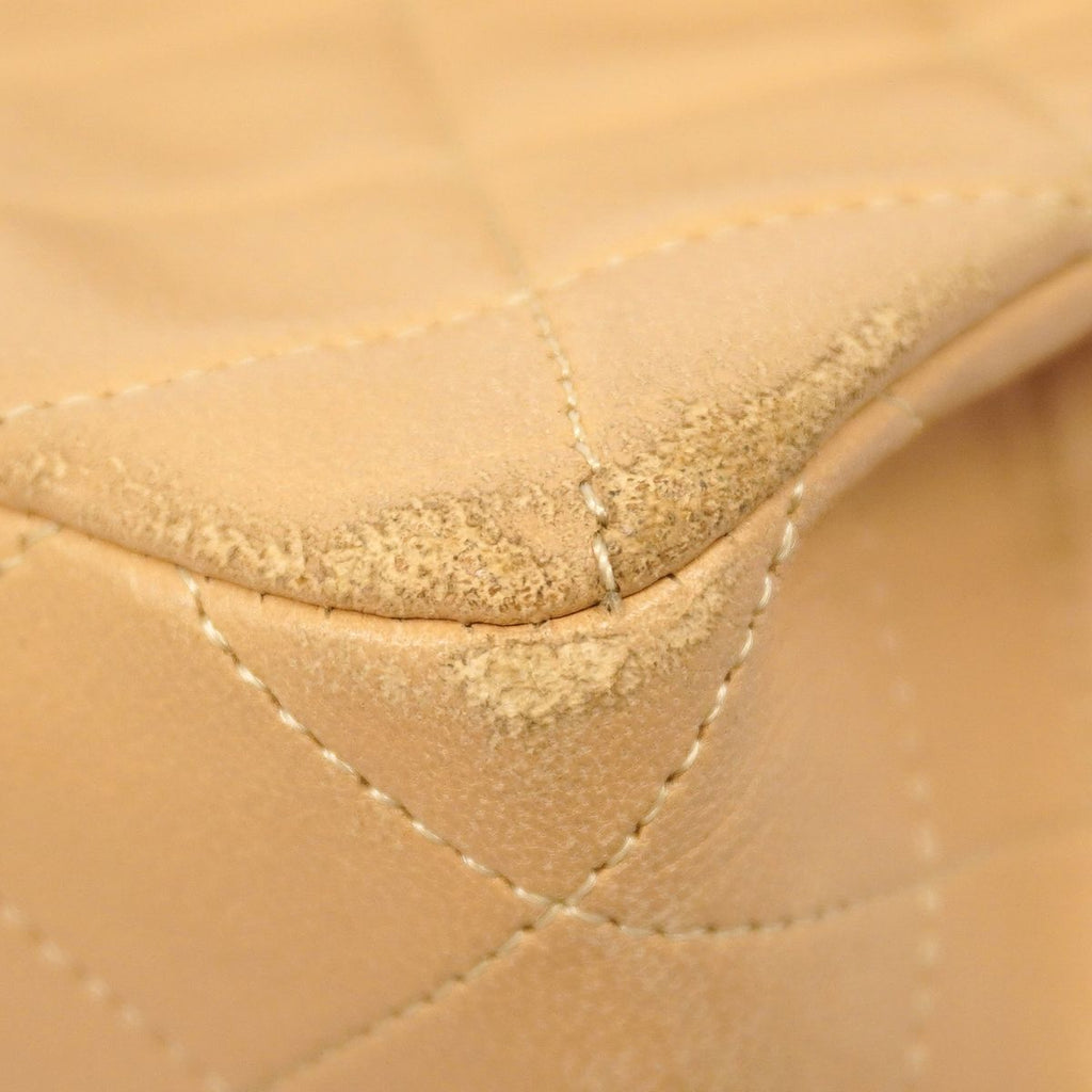 Chanel Shoulder Bag Quilted Lambskin Beige Gold — view 6