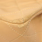Chanel Shoulder Bag Quilted Lambskin Beige Gold — view 6