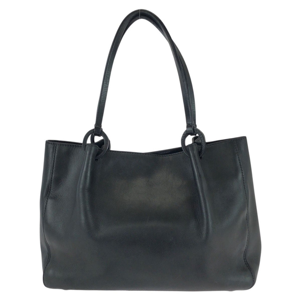Gucci Black Silver Leather Tote Bag — view 2
