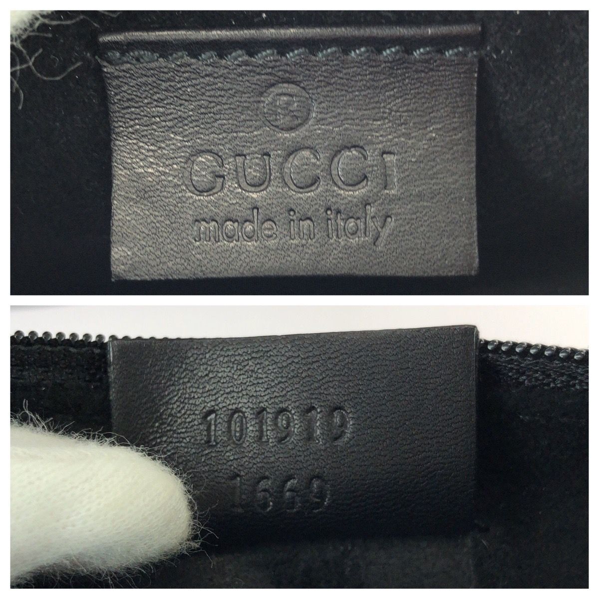 Gucci Black Silver Leather Tote Bag — view 4