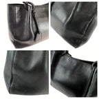 Gucci Black Silver Leather Tote Bag — view 5