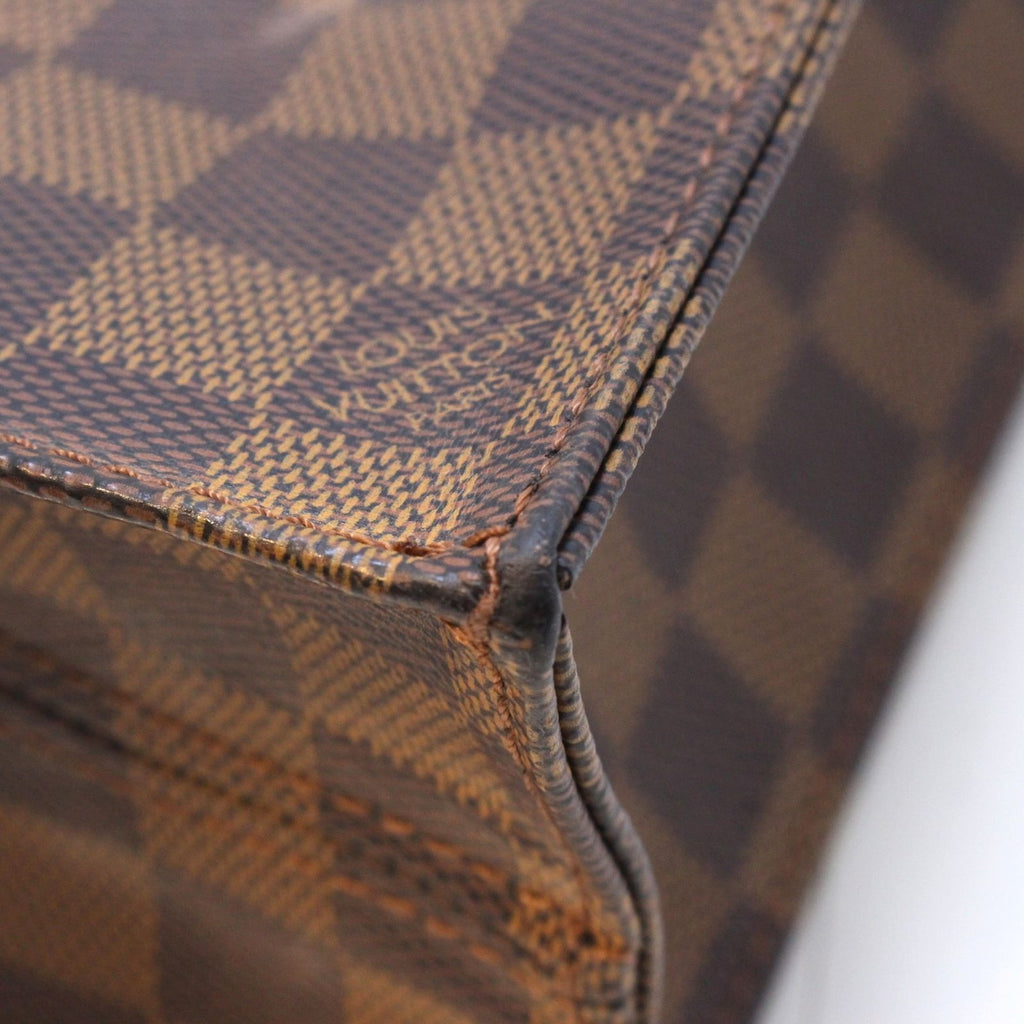 Louis Vuitton Sac Plat Damier Handbag Canvas Brown — view 7