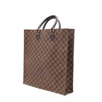 Louis Vuitton Sac Plat Damier Handbag Canvas Brown — view 2