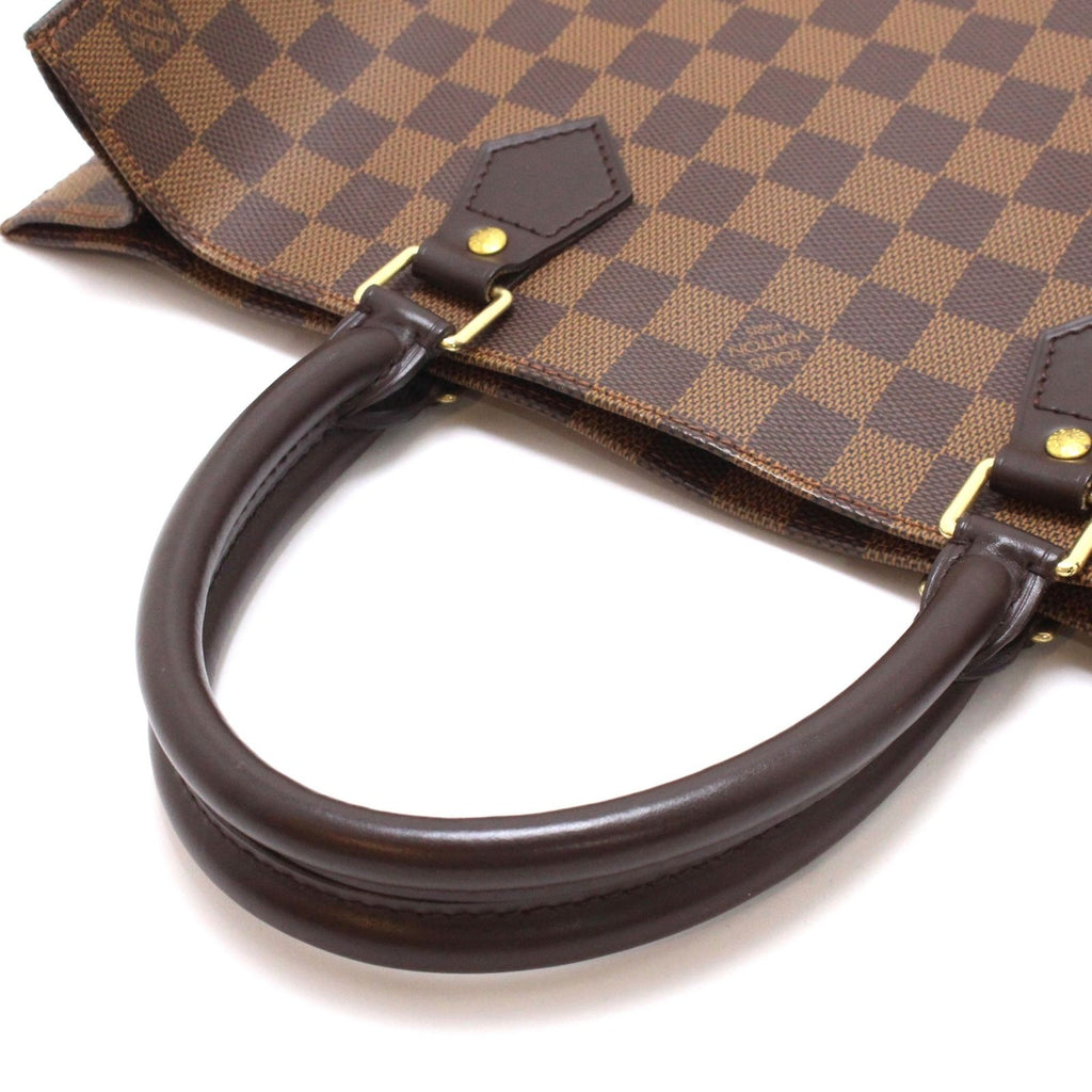 Louis Vuitton Sac Plat Damier Handbag Canvas Brown — view 5