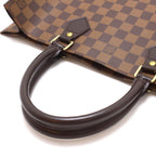 Louis Vuitton Sac Plat Damier Handbag Canvas Brown — view 5