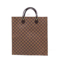 Louis Vuitton Sac Plat Damier Handbag Canvas Brown