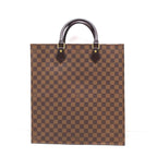 Louis Vuitton Sac Plat Damier Handbag Canvas Brown