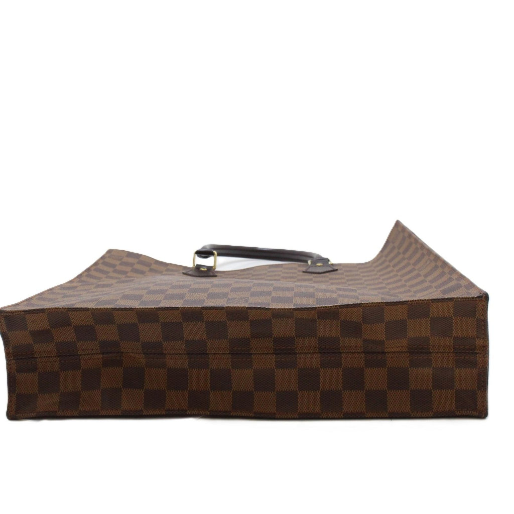 Louis Vuitton Sac Plat Damier Handbag Canvas Brown — view 6