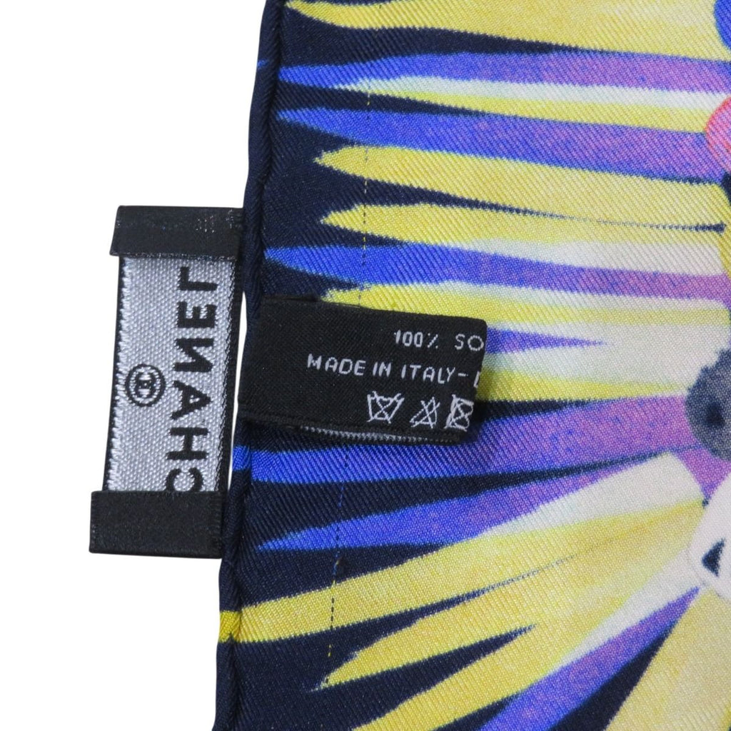 Chanel Scarf Silk Scarves Blue — view 5