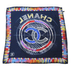 Chanel Scarf Silk Scarves Blue — view 2