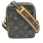 Louis Vuitton Mini Danube Monogram Shoulder Bag Canvas