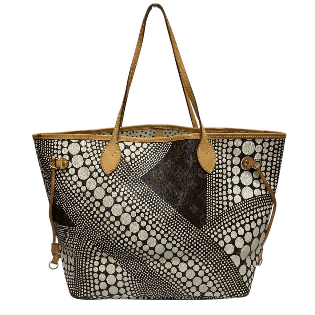 Louis Vuitton Yayoi Kusama Collaboration Neverfull MM Monogram Wave Tote Bag
