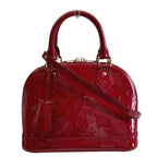 Louis Vuitton Alma BB Monogram Vernis Handbag Patent Leather