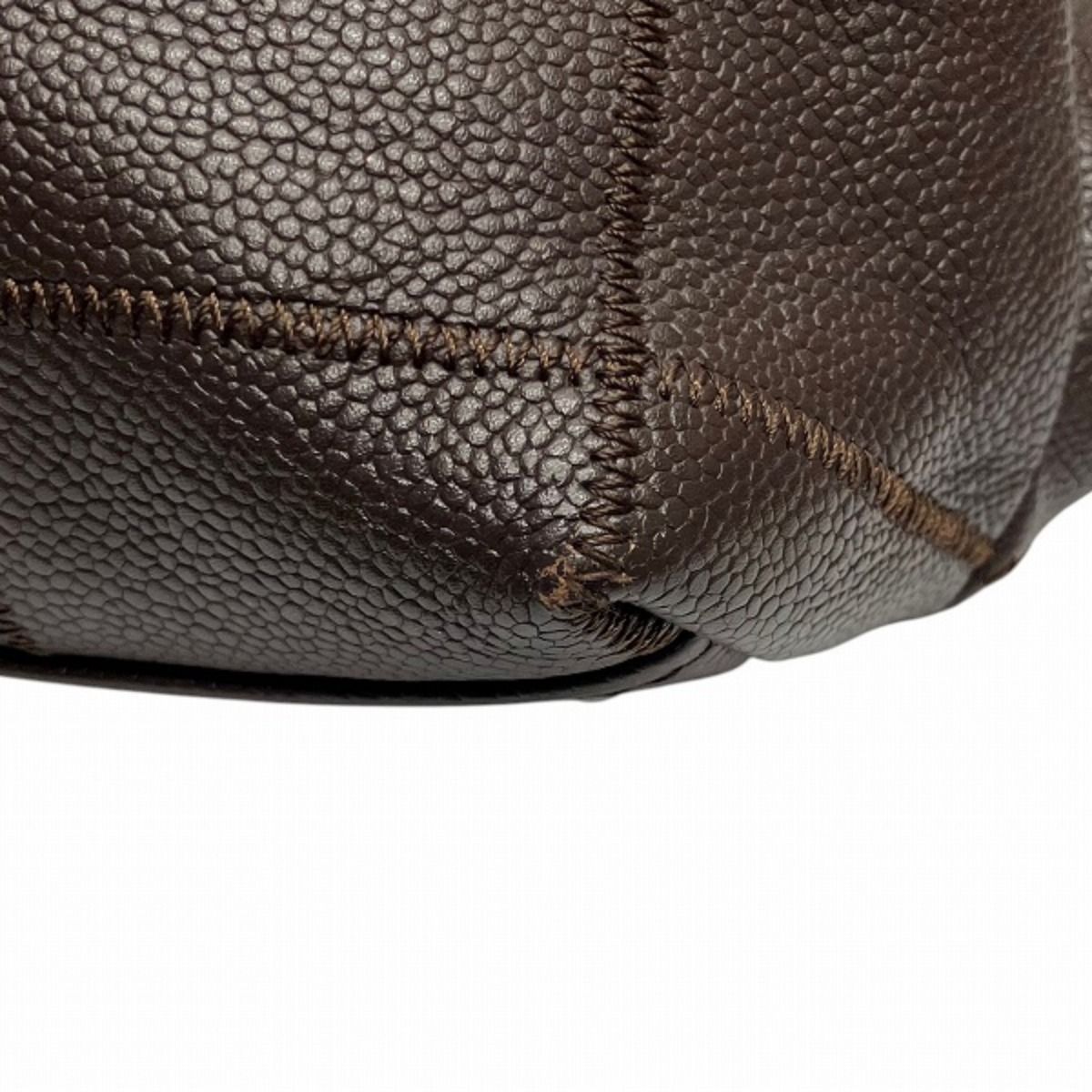 Chanel Choco Bar Tote Bag Caviar Leather — view 5