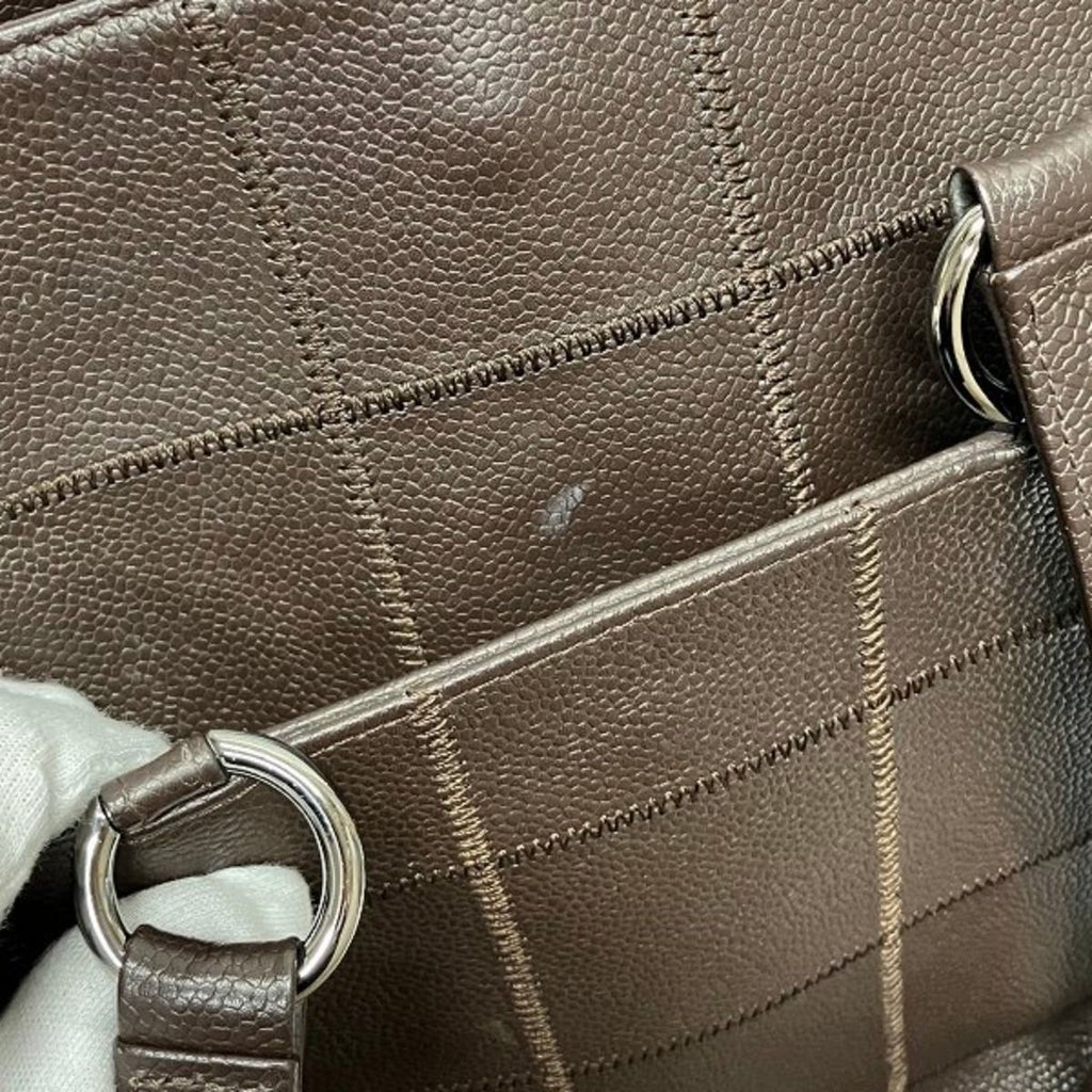 Chanel Choco Bar Tote Bag Caviar Leather — view 6