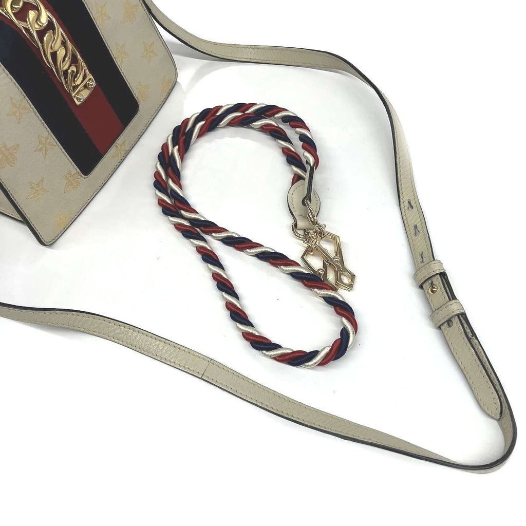 Gucci Bee & Star Sylvie Shoulder Bag Leather — view 8