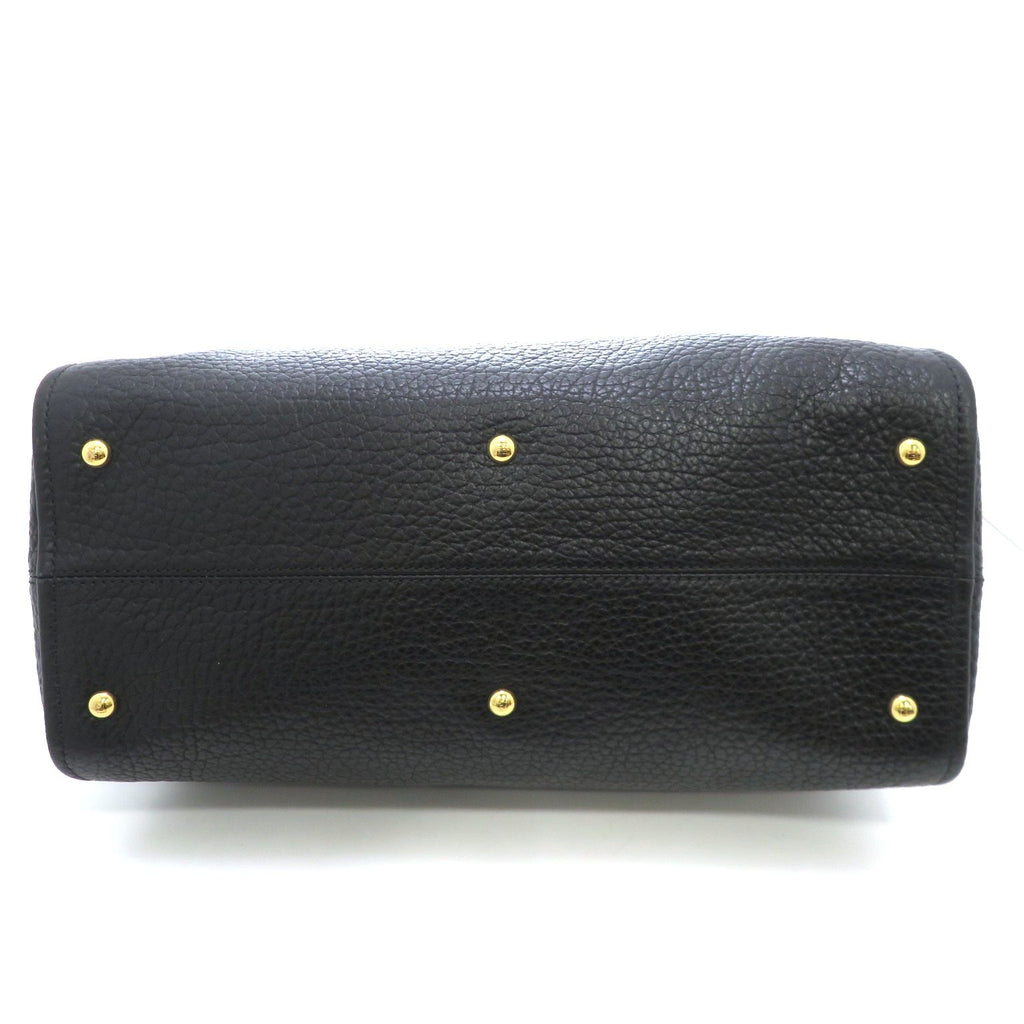 Fendi Chameleon Large 2-Way Shoulder Bag Leather Black — view 4