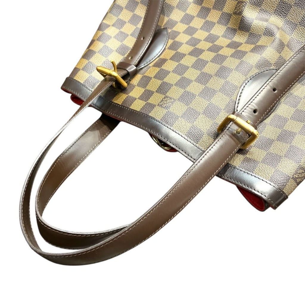 Louis Vuitton Damier Hampstead MM Shoulder Bag Canvas Leather — view 7