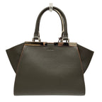 Fendi Handbag Leather Gray — view 2