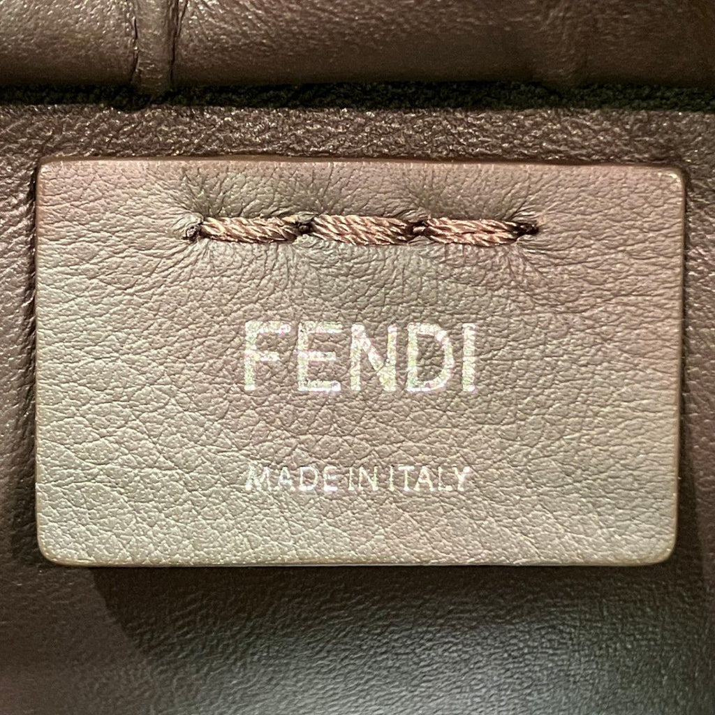 Fendi Handbag Leather Gray — view 4