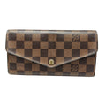 Louis Vuitton Portefeuille Sarah Ebene Damier Wallet Canvas