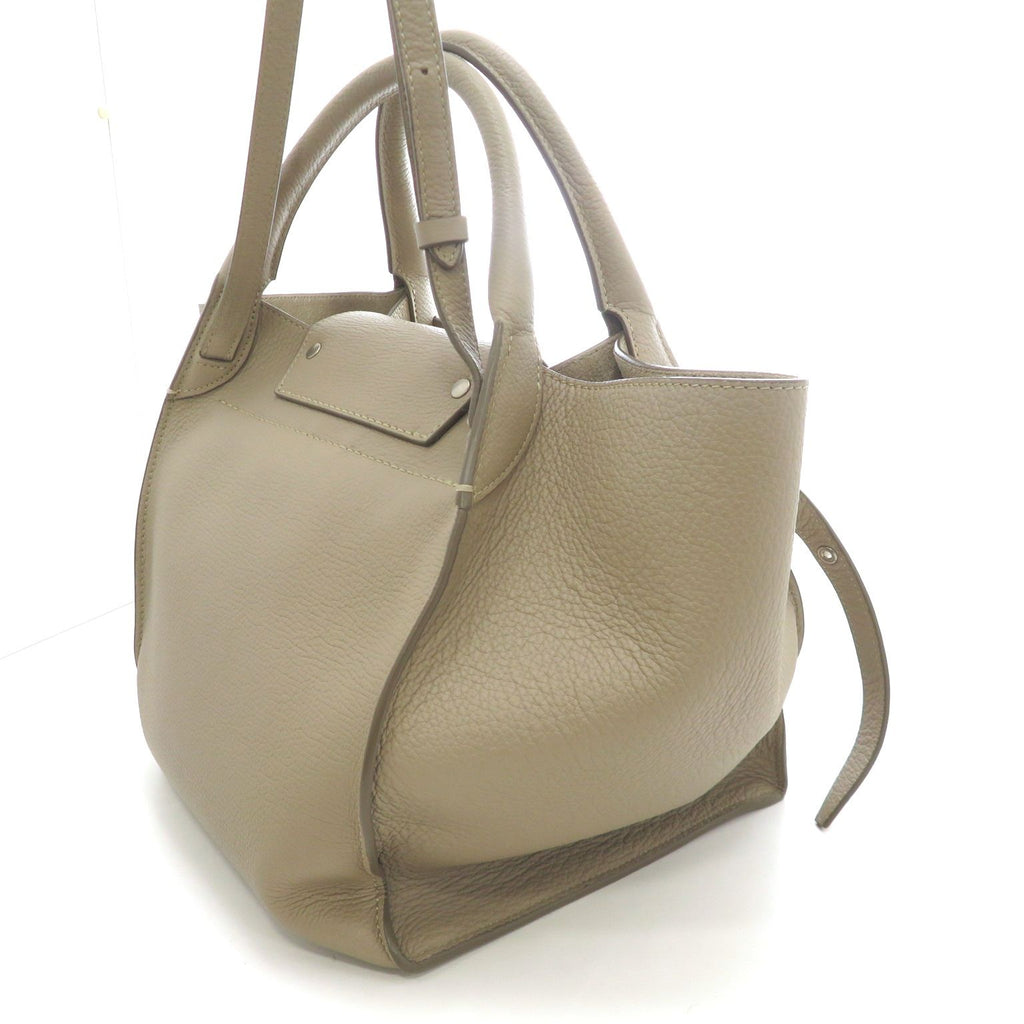 Celine Big Small Shoulder Bag Leather Beige — view 2