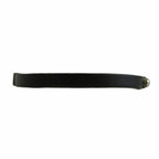Saint Laurent Paris ID Plate Leather Bracelet Bangle Logo Black — view 4