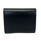 Celine Trifold Wallet Small Flap Triomphe Black Leather — view 2