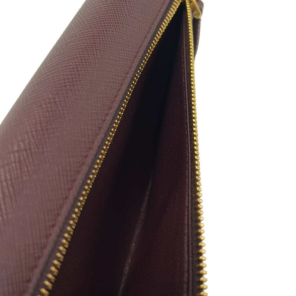 Prada Wallet Bordeaux Leather — view 6