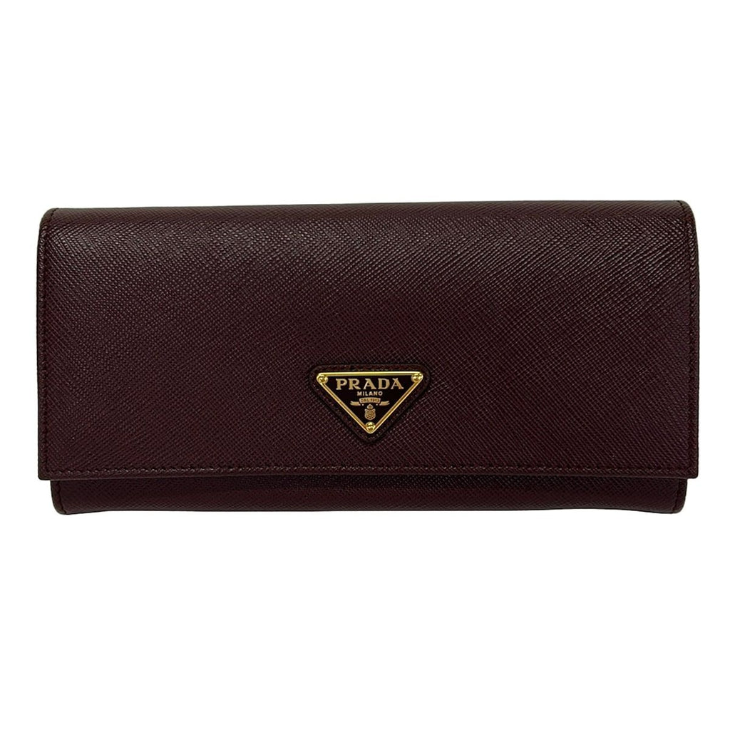 Prada Wallet Bordeaux Leather