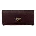 Prada Wallet Bordeaux Leather