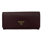 Prada Wallet Bordeaux Leather